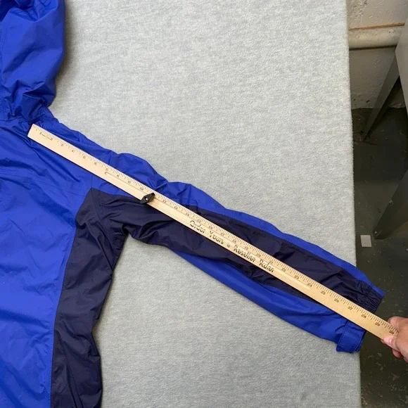 Columbia Jacket Womens XL Violet Blue Acadia II Rain Coat Omni Tech Waterproof - Picture 11 of 12